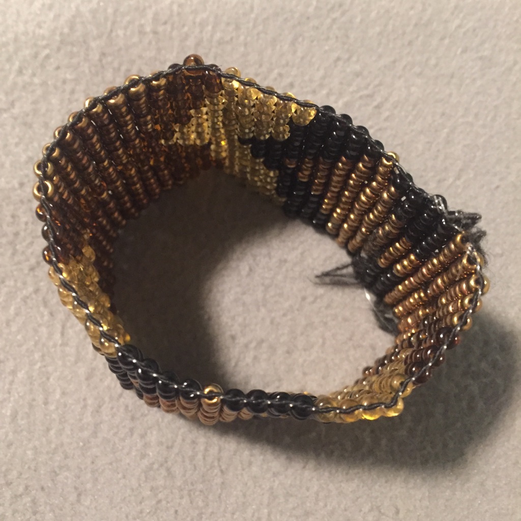 Tribal Print Stretchy Beaded Bracelet